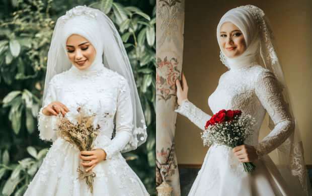 हिजाब शादी की पोशाक मॉडल 2020