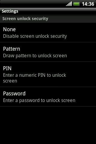 सुरक्षा लॉक Android