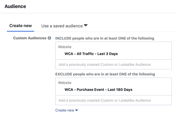 फेसबुक ट्रैफ़िक के लिए विज्ञापन, चरण 5, कस्टम ऑडियंस विज्ञापन सेटिंग कैसे बनाएं