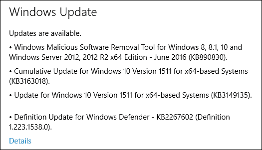 नया Windows 10 PC अपडेट KB3163018 बिल्ड 10586.420 उपलब्ध (मोबाइल भी)