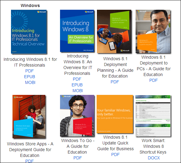Microsoft सॉफ़्टवेयर और सेवाओं के बारे में मुफ्त Microsoft ई-बुक्स डाउनलोड करें