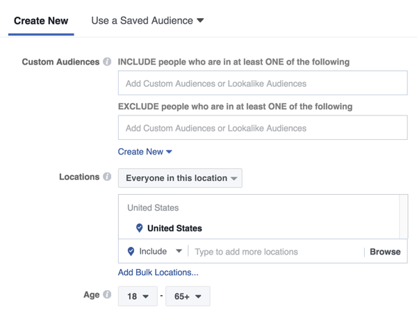 फेसबुक मैसेंजर होम स्क्रीन विज्ञापन के साथ, आप नए दर्शकों या पहले से सहेजे गए या लुकलाइक दर्शकों को लक्षित कर सकते हैं।