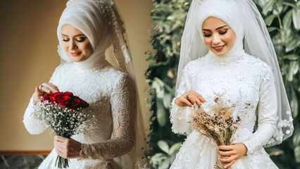 2021 हिजाब शादी की पोशाक मॉडल सबसे सुंदर हिजाब शादी की पोशाक मॉडल