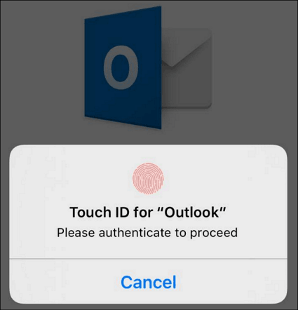 IPhone के लिए Microsoft Outlook अब टच आईडी सुरक्षा का समर्थन करता है