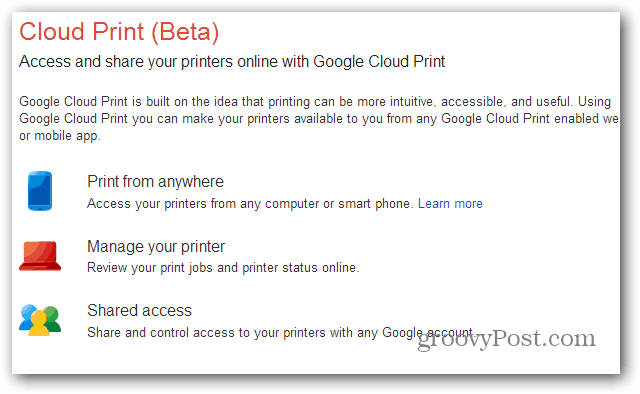 Google क्लाउड प्रिंट के माध्यम से नेक्सस 7 से प्रिंट करें