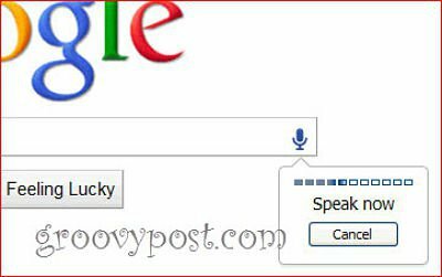 Google डेस्कटॉप आवाज खोज