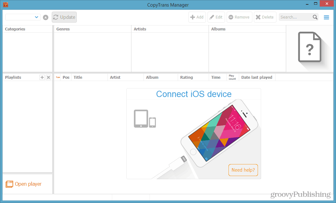 ios डिवाइस सिंक संगीत कनेक्ट करता है 