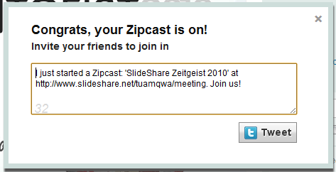 zipcast सामाजिक प्रसारण