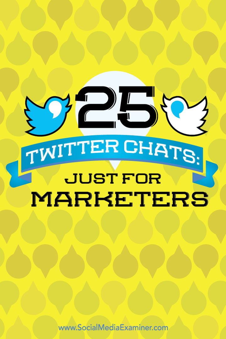 25 ट्विटर चैट: मार्केटर्स के लिए: सोशल मीडिया परीक्षक