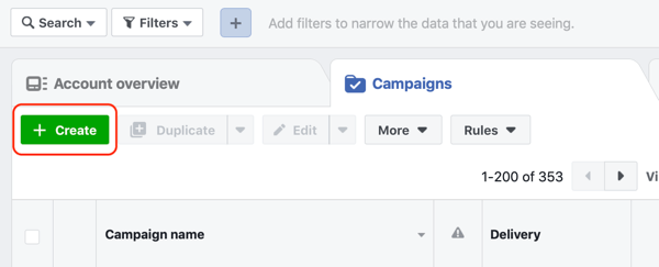 विज्ञापन प्रबंधक में अभियान बनाने के लिए फेसबुक मैसेंजर विज्ञापनों, चरण 1 के साथ गर्म लीड कैसे लक्षित करें