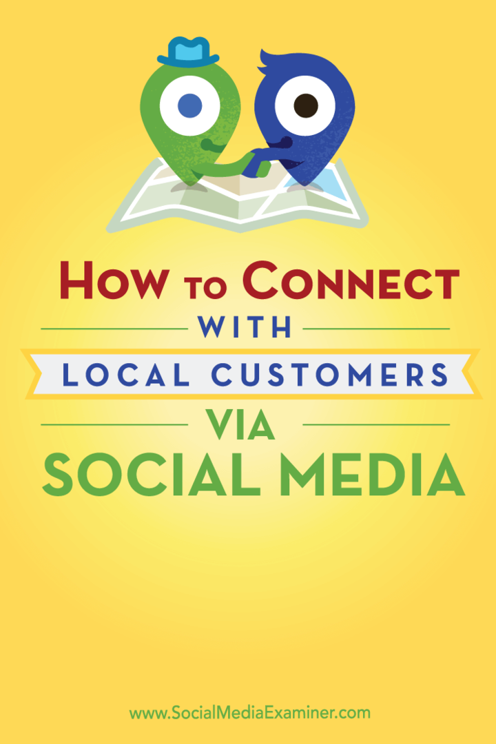 शीर्ष सामाजिक मीडिया नेटवर्क पर स्थानीय ग्राहकों के साथ कनेक्ट