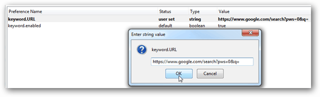 फ़ायरफ़ॉक्स डिफ़ॉल्ट खोज इंजन कोई व्यक्तिगत प्राथमिकता नहीं है