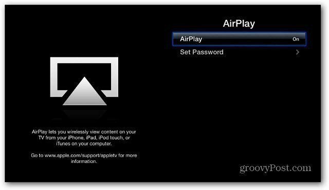 AirPlay सक्षम Apple TV