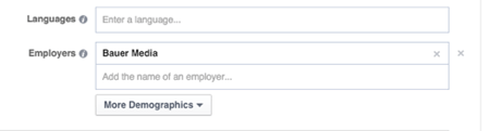 फ़ेसबुक विज्ञापन लक्ष्यीकरण कंपनी का नाम