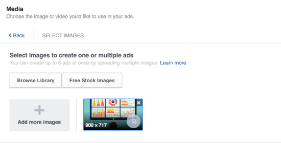 फेसबुक विज्ञापन मीडिया जोड़ते हैं