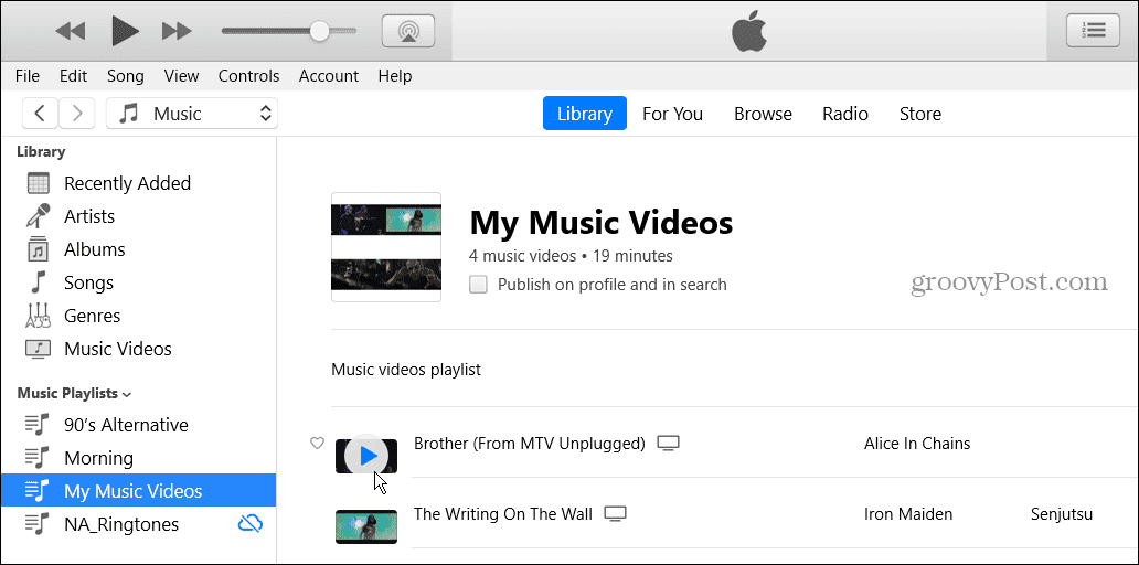 Apple Music पर वीडियो प्लेलिस्ट कैसे बनाएं