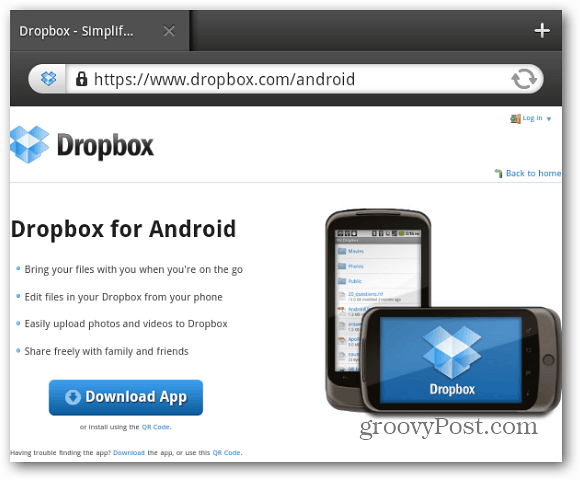 Android के लिए ड्रॉपबॉक्स