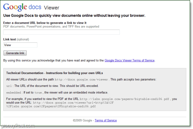 अधिकांश दस्तावेज़ ऑनलाइन खोलने और देखने के लिए Google डॉक्स व्यूअर का उपयोग करें