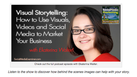 एक्केटरीना वाल्टर से दृश्य सामग्री कहानी कहने के टिप्स