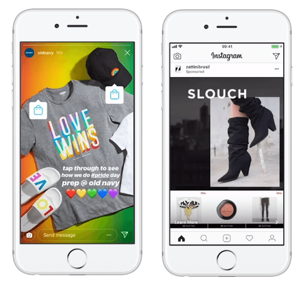 फेसबुक शॉपिंग के टैग और इसके संग्रह विज्ञापन प्रारूपों के साथ Instagram पर दुकानदारों तक पहुंचने के प्रयासों का विस्तार करता है।