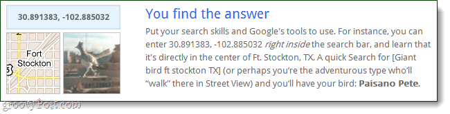 कैसे गूगल सामान्य ज्ञान जवाब खोजने के लिए