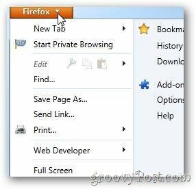 फ़ायरफ़ॉक्स तीर खुला विकल्प