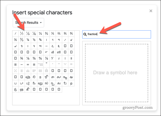 Google डॉक्स में विशेष वर्ण सम्मिलित करना