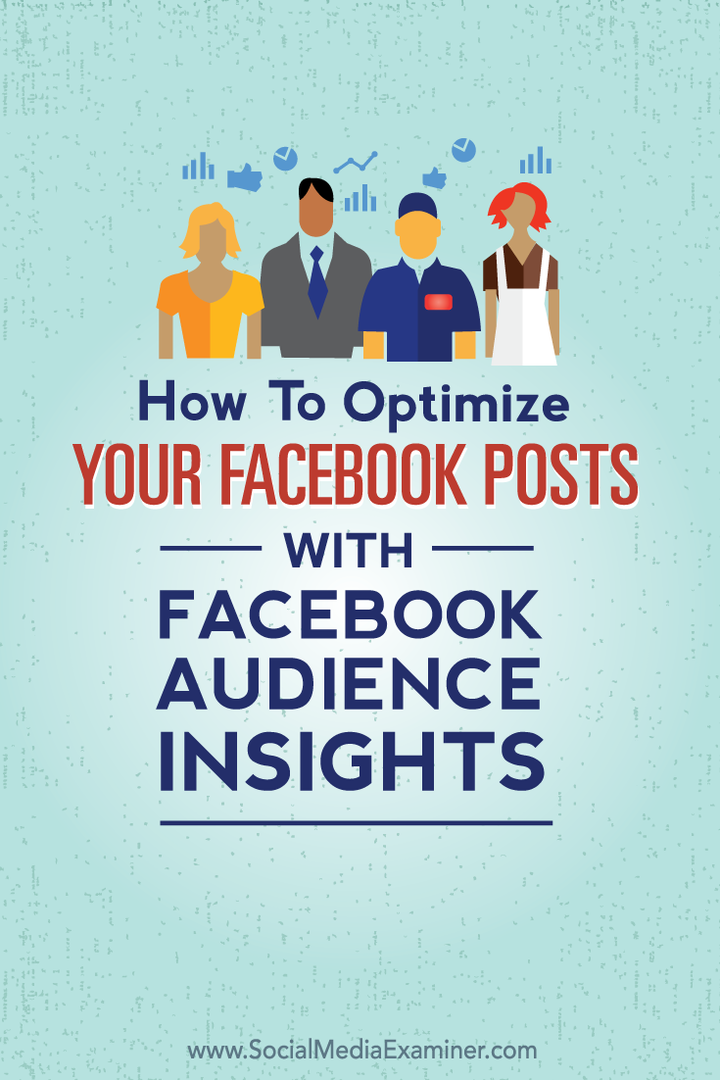 दर्शकों की अंतर्दृष्टि के साथ फेसबुक पोस्ट को कैसे अनुकूलित करें