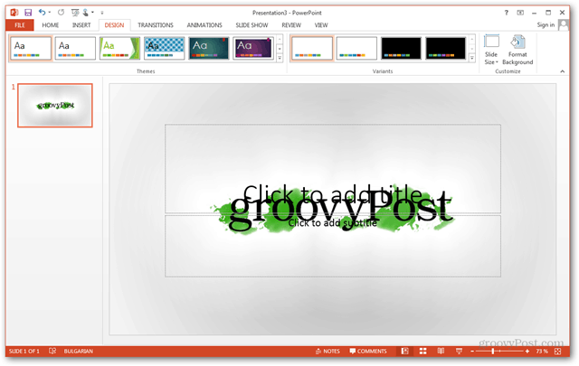 Office 2013 टेम्पलेट बनाएँ कस्टम डिज़ाइन पोटेक्स कस्टमाइज़ स्लाइड स्लाइड ट्यूटोरियल कस्टम पृष्ठभूमि कैसे करें
