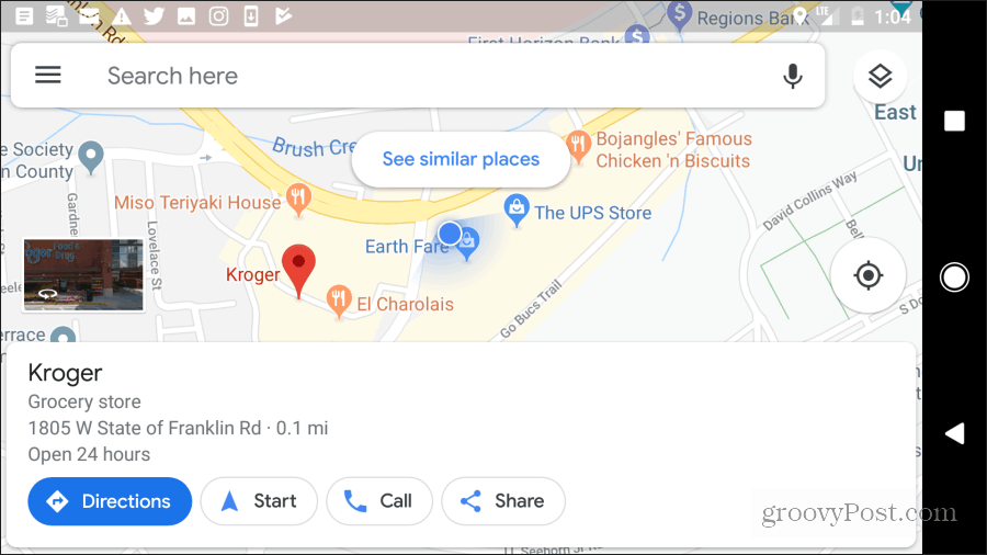 गूगल के नक्शे चलने की दिशा