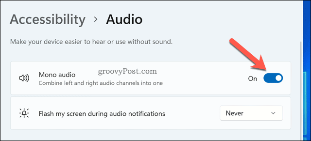 Windows 11 पर मोनो ऑडियो सक्षम करना