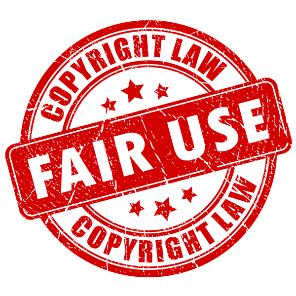 फेयर यूज़ सिद्धांत सिद्धांतों और सामग्री के कुछ उपयोग के लिए अनुमति देता है जब तक कि उपयोग लेखक के अधिकारों को बाधित नहीं करता है।