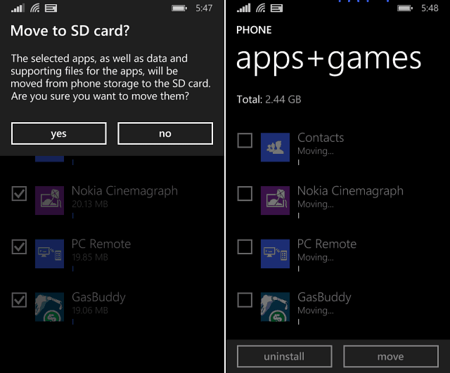विंडोज फोन 8.1 टिप: ऐप्स और गेम्स को एसडी कार्ड में ले जाएं