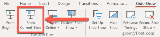 PowerPoint प्रस्तुति का पूर्वावलोकन करना