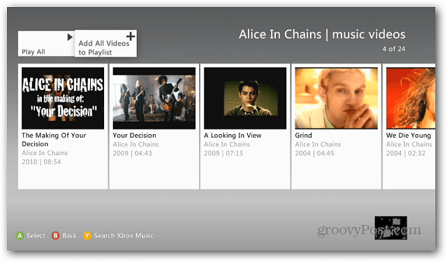 Xbox संगीत प्लेलिस्ट
