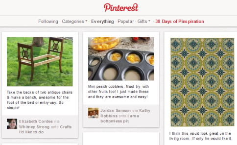 pinterest पिनबोर्ड