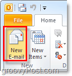 Outlook 2010 में एक नया ईमेल संदेश लिखें