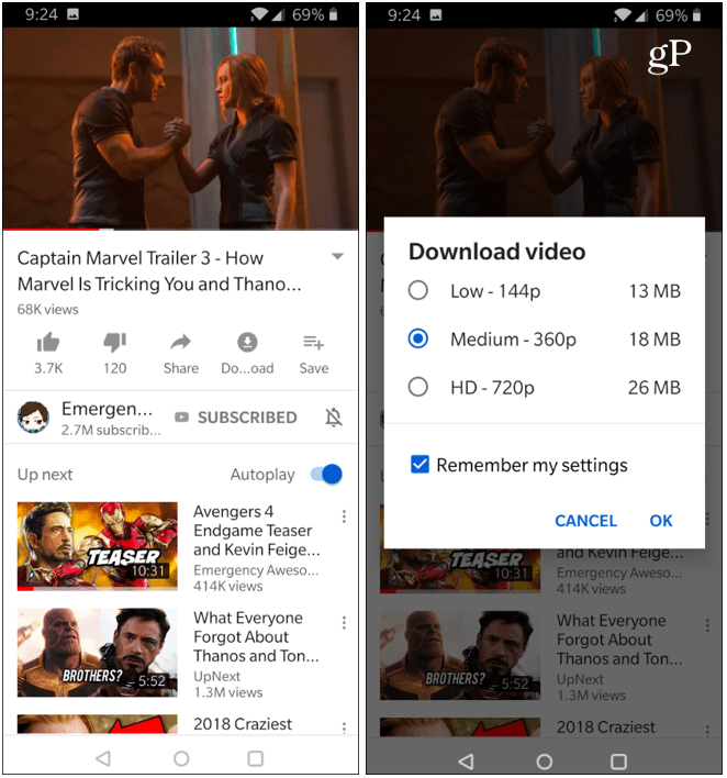 YouTube वीडियो OnePlus 6T डाउनलोड करें