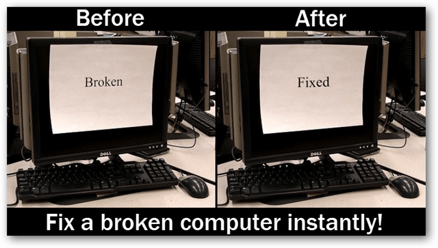 यह एक सरल चाल के साथ हर कंप्यूटर समस्या का समाधान!