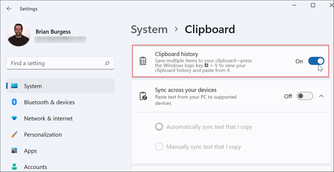 Windows 11 पर क्लिपबोर्ड इतिहास सक्षम करें