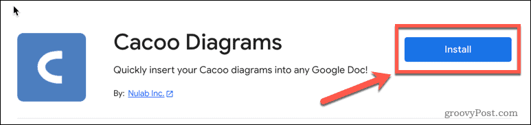 Google डॉक्स में कोको ऐड-ऑन स्थापित करना
