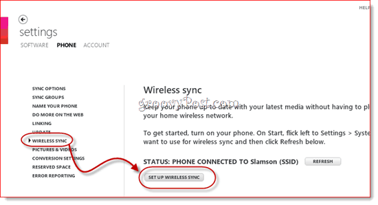 Zune के साथ विंडोज फोन 7 वायरलेस सिंक