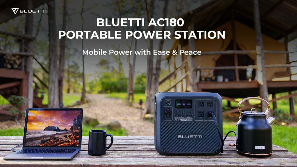 BLUETTI का AC180: साहसिक आउटडोर के लिए पोर्टेबल पावर स्टेशनों को बदलना