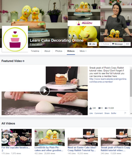जानें केक सजाने ऑनलाइन फेसबुक वीडियो