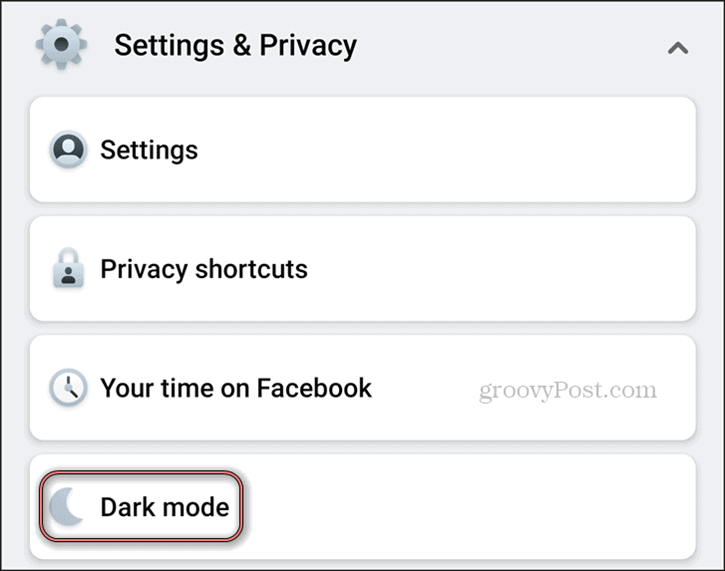 फेसबुक डार्क मोड एंड्रॉइड सेटिंग्स प्राइवेसी डार्क मोड