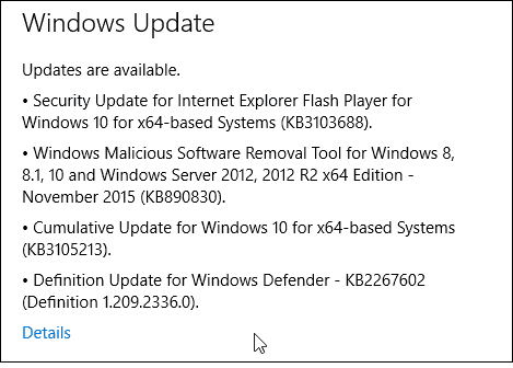 नया विंडोज 10 अपडेट KB3105213 और अब उपलब्ध है