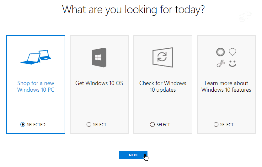 Microsoft आपकी अगली विंडोज 10 पीसी चुनने में मदद करने के लिए साइट लॉन्च करता है