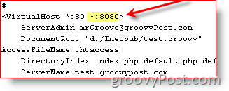 एकाधिक पोर्ट का उपयोग करने के लिए Apahce कॉन्फ़िगर करें:: groovyPost.com