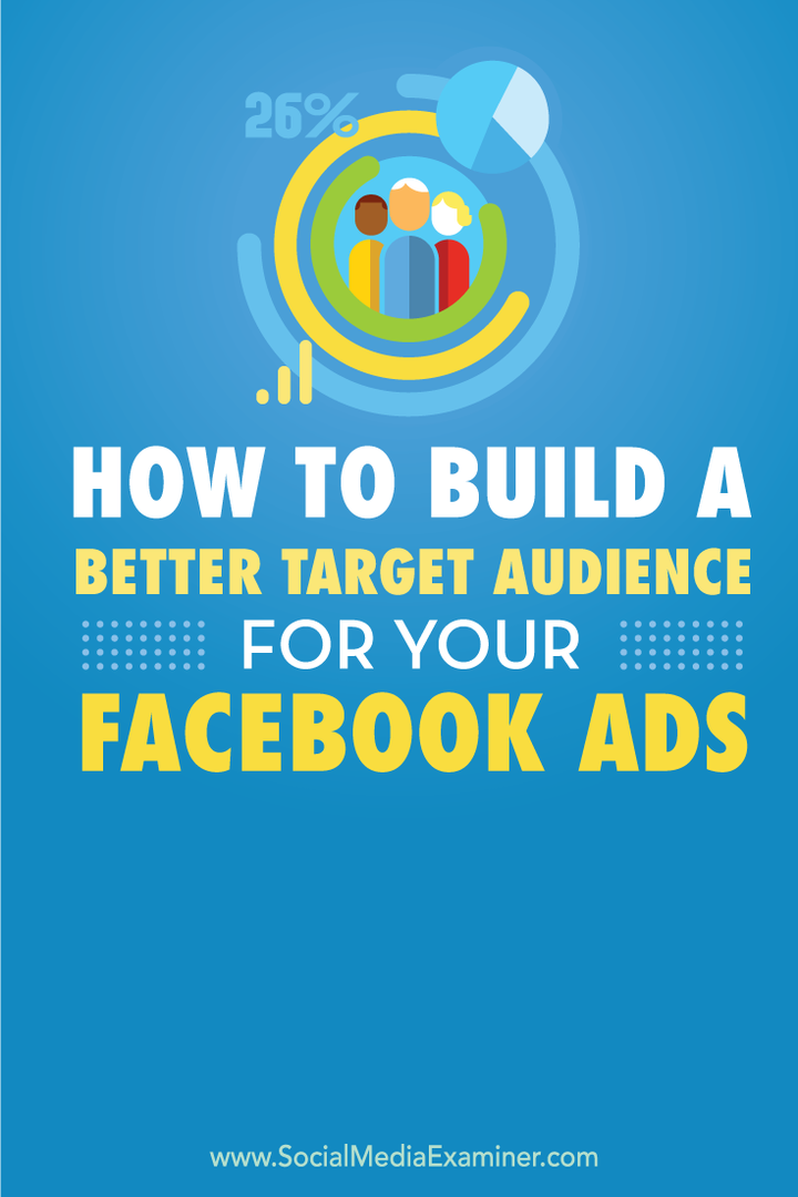 कैसे अपने फेसबुक विज्ञापनों के लिए एक बेहतर लक्ष्य दर्शकों का निर्माण करने के लिए: सामाजिक मीडिया परीक्षक