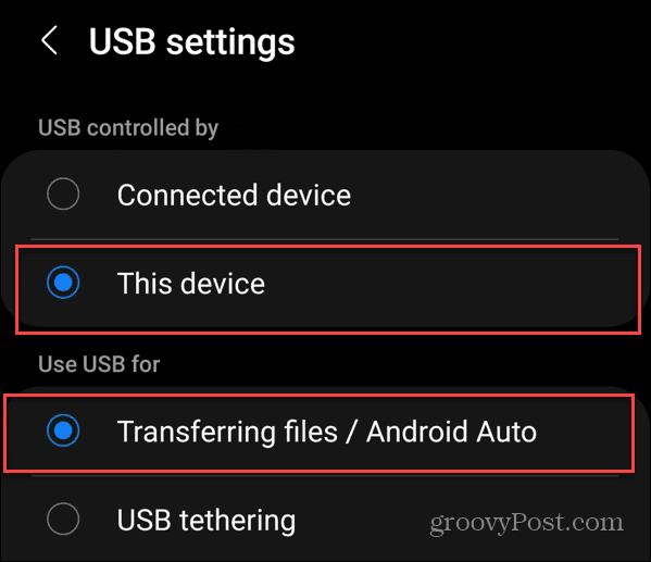 फ़ोटो को Android से USB ड्राइव में स्थानांतरित करें